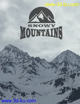 3D打印模型Snowy Mountains的图片