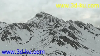 3D打印模型Snowy Mountains的图片