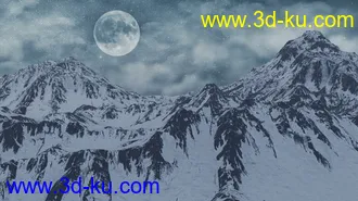 3D打印模型Snowy Mountains的图片