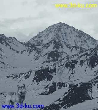 3D打印模型Snowy Mountains的图片