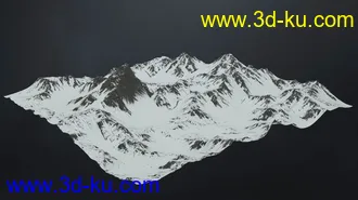3D打印模型Snowy Mountains的图片