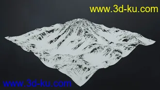 3D打印模型Snowy Mountains的图片