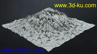 3D打印模型Snowy Mountains的图片