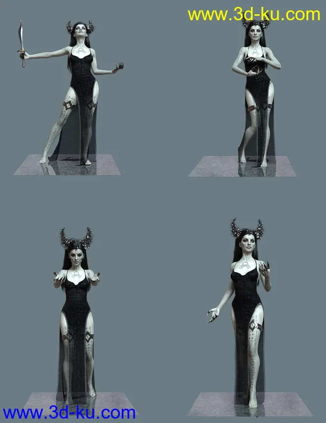 Someone Wicked Poses for Genesis 8.1 Female模型的图片3