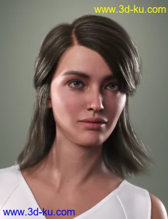 3D打印模型SP Hair 016 for Genesis 3 and 8 Females的图片