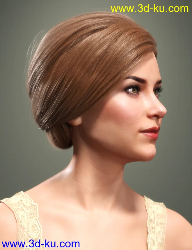 SP Hair 017 for Genesis 3 and 8 Females模型的图片1