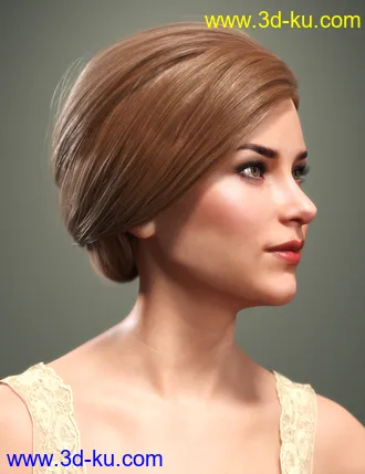 3D打印模型SP Hair 017 for Genesis 3 and 8 Females的图片