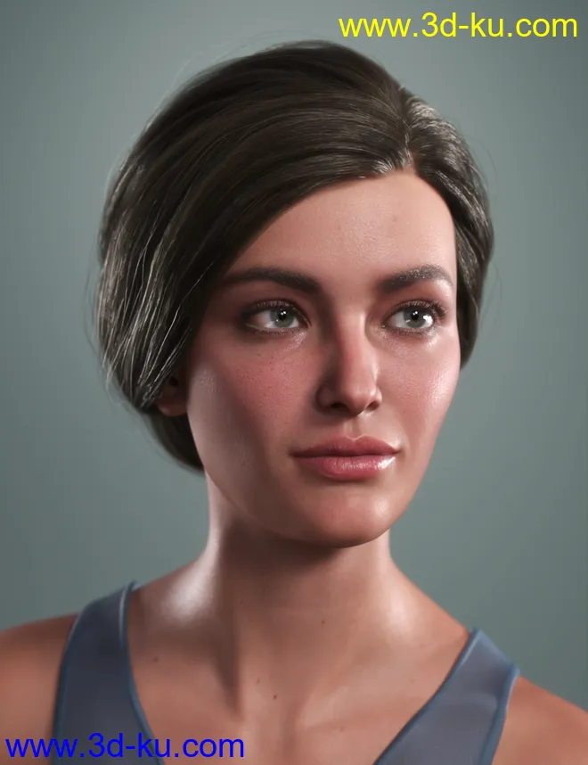 SP Hair 017 for Genesis 3 and 8 Females模型的图片3