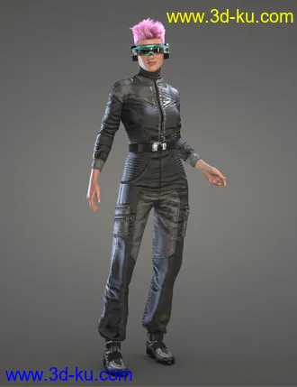 3D打印模型Spaceship Jumpsuit Outfit for Genesis 8 and 8.1 Females的图片