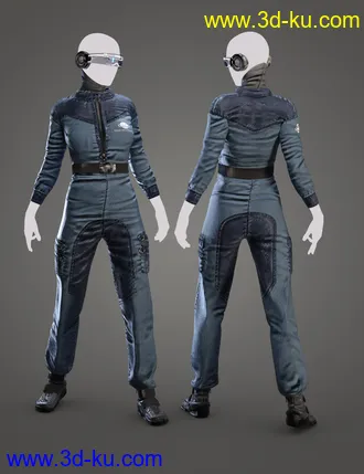 3D打印模型Spaceship Jumpsuit Outfit Textures的图片