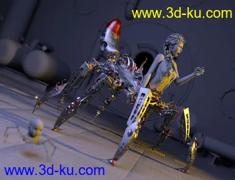 3D打印模型Spider Mech for Genesis 8 and 8.1 Female的图片