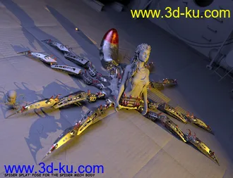 3D打印模型Spider Mech for Genesis 8 and 8.1 Female的图片