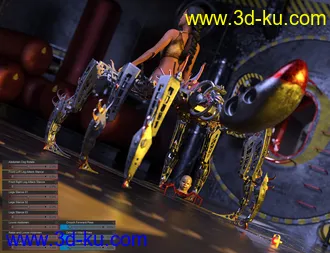 3D打印模型Spider Mech for Genesis 8 and 8.1 Female的图片
