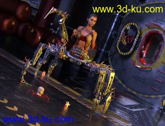 3D打印模型Spider Mech for Genesis 8 and 8.1 Female的图片