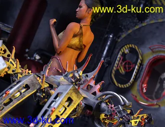 3D打印模型Spider Mech for Genesis 8 and 8.1 Female的图片