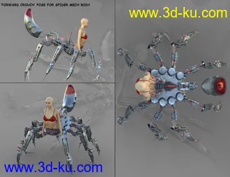 Spider Mech for Genesis 8 and 8.1 Female模型的图片19