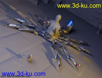 3D打印模型Spider Mech for Genesis 8 and 8.1 Male的图片