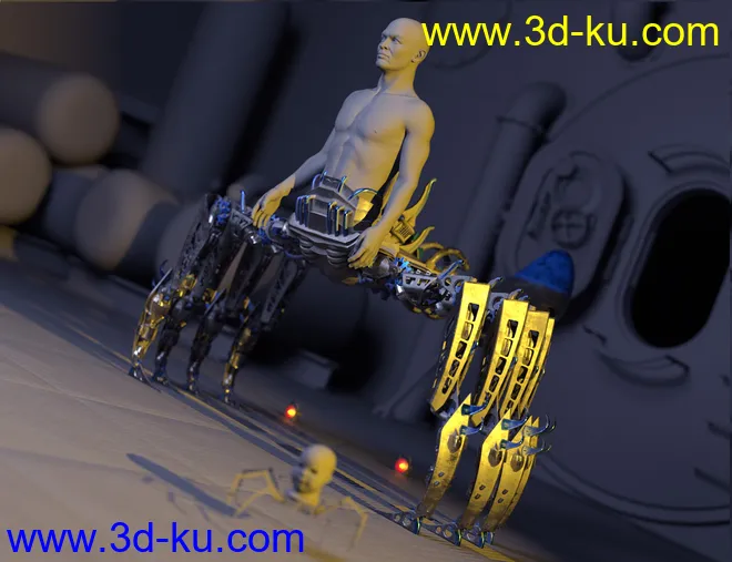 Spider Mech for Genesis 8 and 8.1 Male模型的图片7