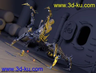 3D打印模型Spider Mech for Genesis 8 and 8.1 Male的图片