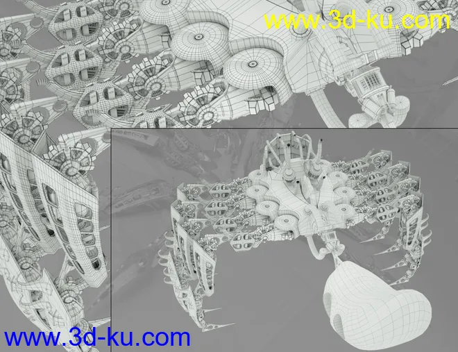 Spider Mech for Genesis 8 and 8.1 Male模型的图片14