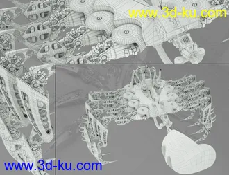 3D打印模型Spider Mech for Genesis 8 and 8.1 Male的图片