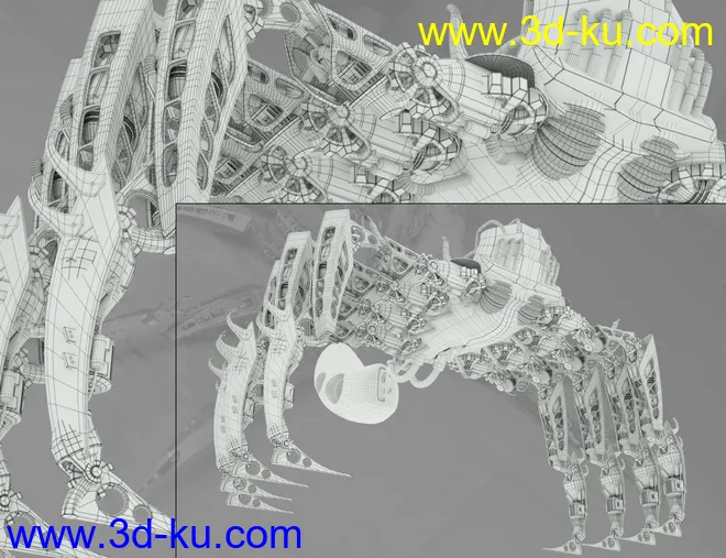 Spider Mech for Genesis 8 and 8.1 Male模型的图片15
