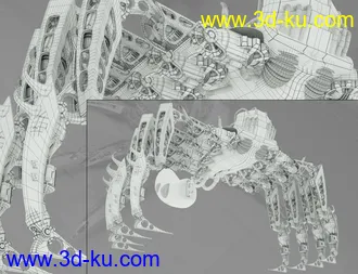 3D打印模型Spider Mech for Genesis 8 and 8.1 Male的图片