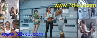 3D打印模型Standing Conversation Poses for Genesis 8的图片