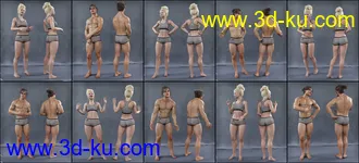 3D打印模型Standing Conversation Poses for Genesis 8的图片