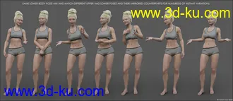 3D打印模型Standing Conversation Poses for Genesis 8的图片