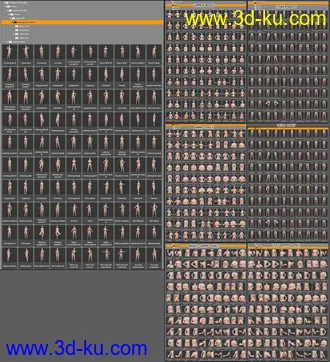 3D打印模型Standing Conversation Poses for Genesis 8的图片