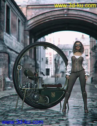 3D打印模型Steampunk MonoWheel的图片