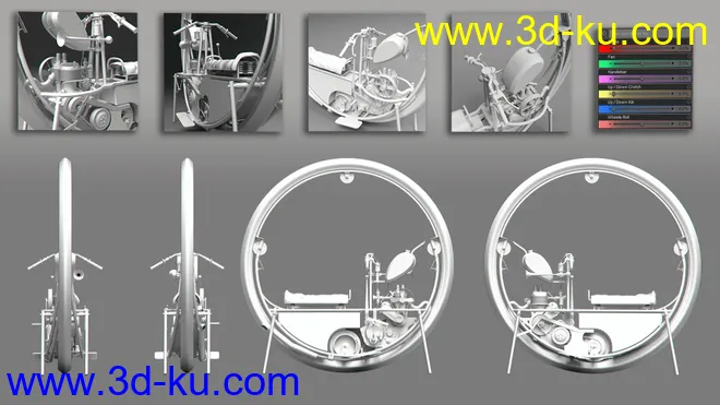 Steampunk MonoWheel模型的图片7
