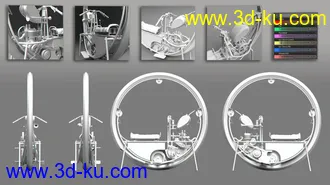 3D打印模型Steampunk MonoWheel的图片
