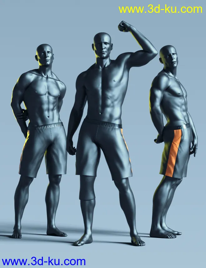 Still Standing Poses for Genesis 8 Male模型的图片1
