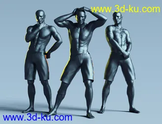 3D打印模型Still Standing Poses for Genesis 8 Male的图片
