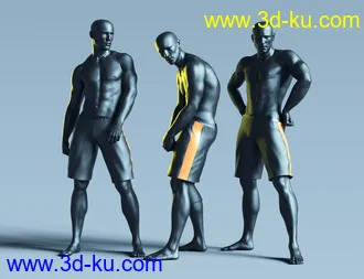 3D打印模型Still Standing Poses for Genesis 8 Male的图片