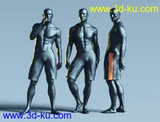 3D打印模型Still Standing Poses for Genesis 8 Male的图片