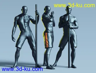 3D打印模型Still Standing Poses for Genesis 8 Male的图片