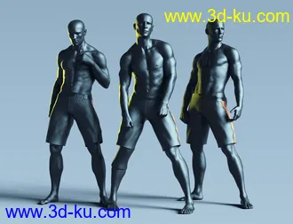3D打印模型Still Standing Poses for Genesis 8 Male的图片