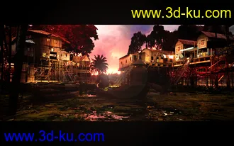 3D打印模型Stilt Houses的图片