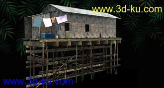 3D打印模型Stilt Houses的图片