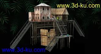 3D打印模型Stilt Houses的图片