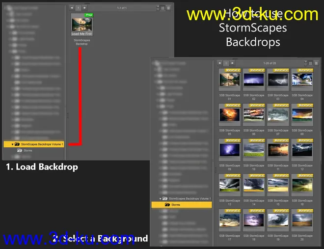 StormScapes Backdrops Volume 1模型的图片5
