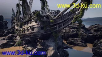 3D打印模型Stranded Pirate Ship的图片