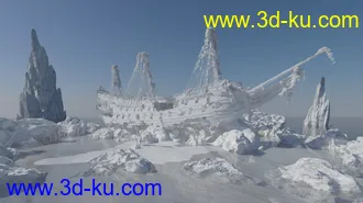 3D打印模型Stranded Pirate Ship的图片