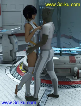 3D打印模型Strong Love Poses for Genesis 3 and 8.1的图片