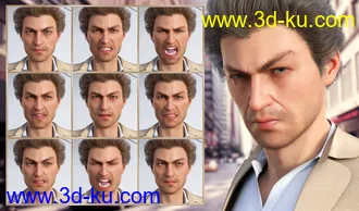 3D打印模型Stylish - Expressions for Genesis 8 Male and Jonathan 8的图片