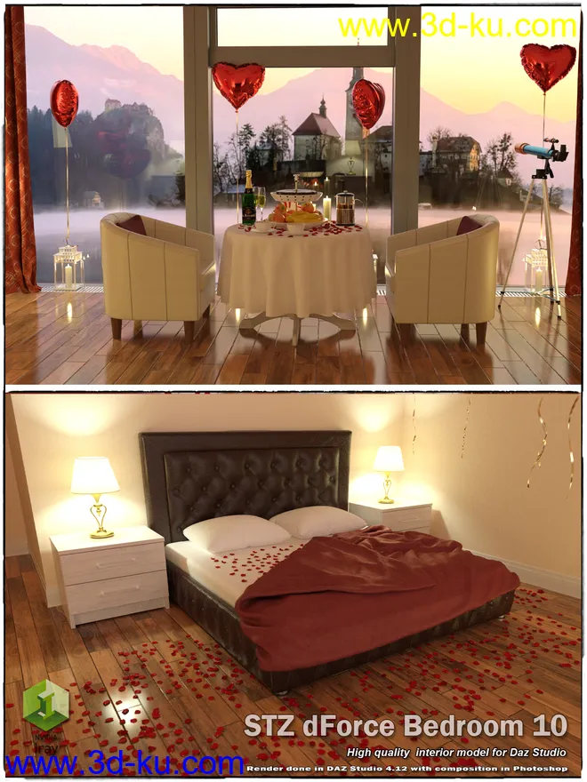STZ dForce Bedroom 10 for DS模型的图片1