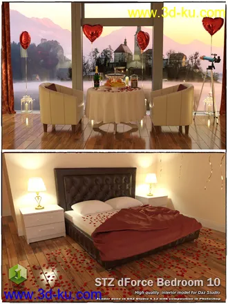 3D打印模型STZ dForce Bedroom 10 for DS的图片